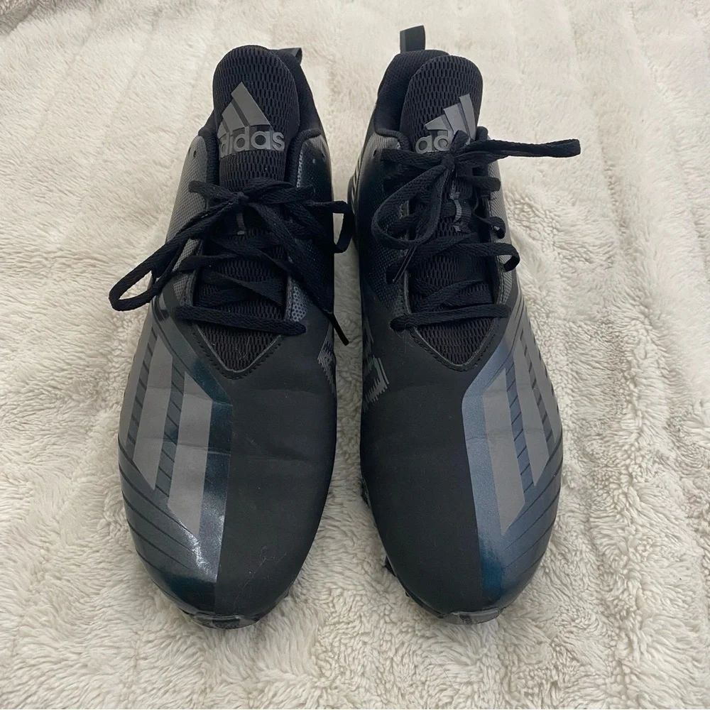 Adidas Adizero Spark Men’s Cleat Black Athletic Shoes Size 12